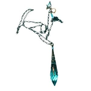 Seafoam Crystal Necklace